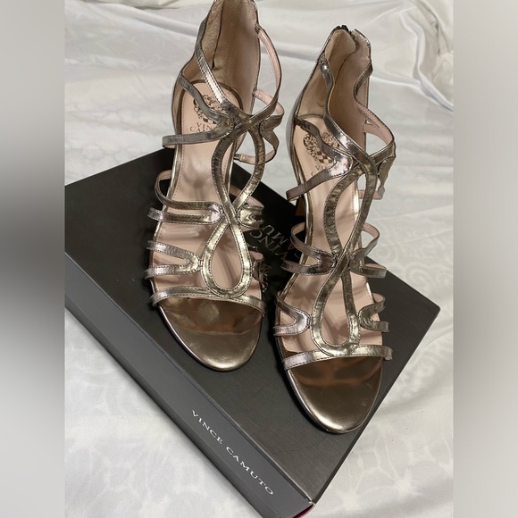 Vince Camuto Mirror metallic sandals - Picture 1 of 7
